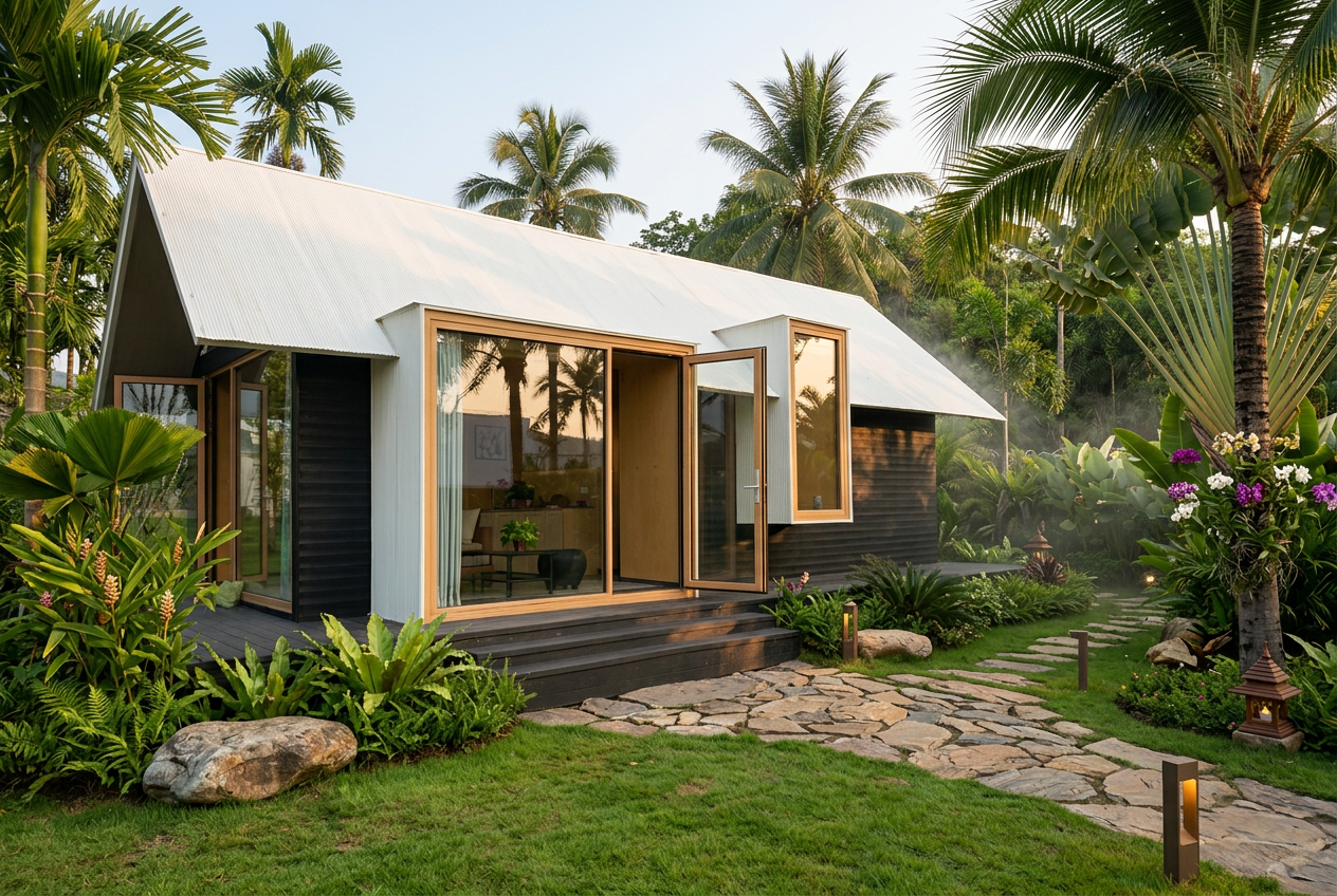 A3 — supplied A-Series modular cabin exterior