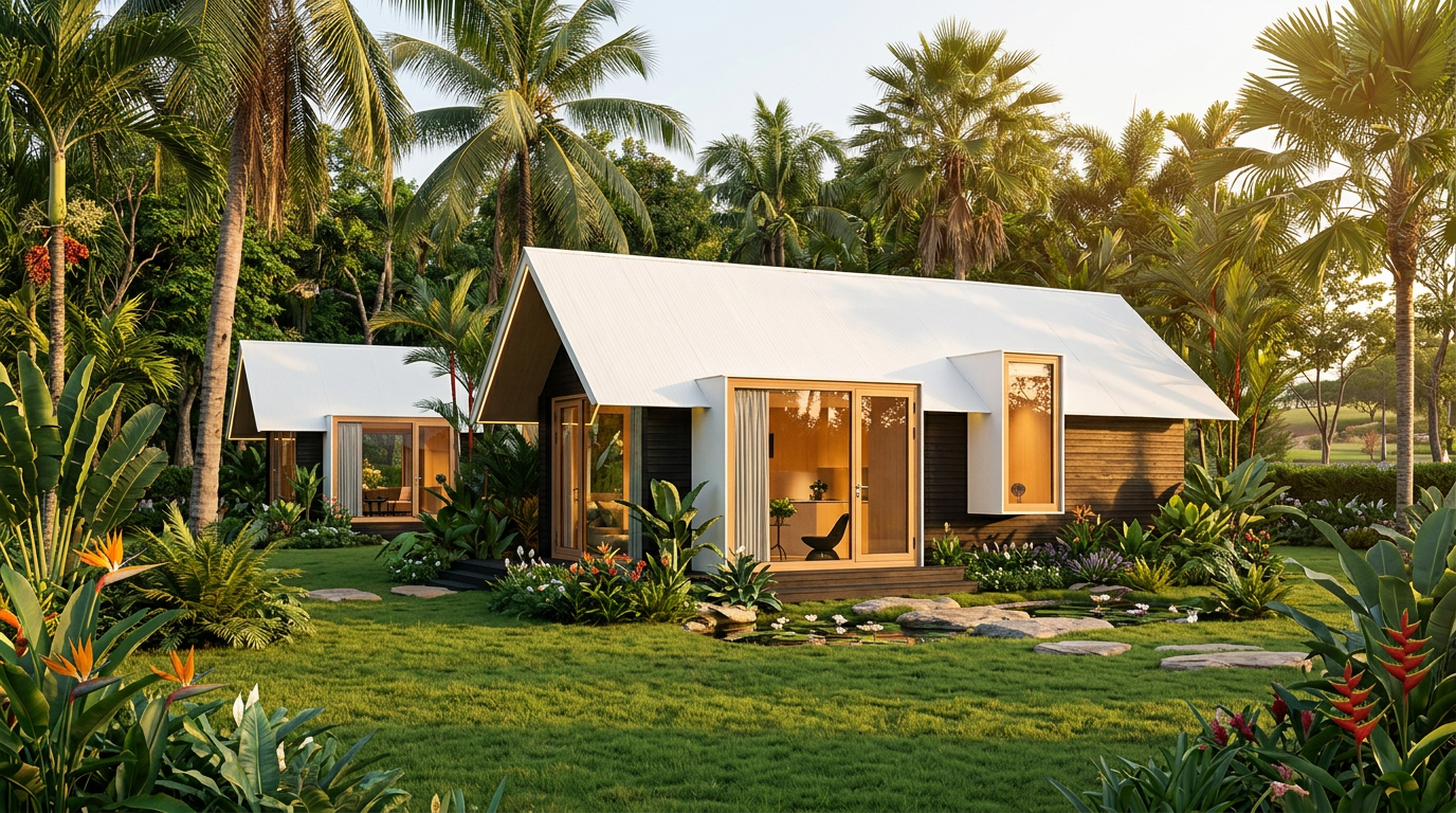 A4 — supplied A-Series modular cabin exterior